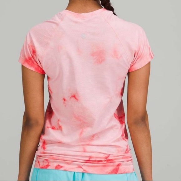lululemon athletica Pink Tie-Dye Short Sleeve Tee - Picture 2 of 5